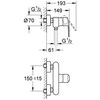 Maišytuvas Grohe Eurostyle Cosmopolitan, 1/2" (33590002)