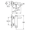Montuojamas į sieną vonios maišytuvas Grohe Essence New, 33624001