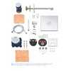 Grohe SmartControl Cube 310 potinkinis termostatinis komplektas, 3 padėčių,158x158 mm, chromas