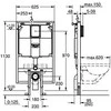 Grohe Rapid SL WC rėmas 6 l, 8 cm bakelis, 1,13 m