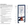 Grohe Rapid SL WC rėmas 6 l, 8 cm bakelis, 1,13 m