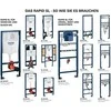 Grohe Rapid SL WC rėmas 6 l, 8 cm bakelis, 1,13 m