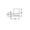 Grohe Essentials stiklinė su laikikliu, chromas