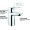Bazinė baterija Grohe BauLoop stovi chromas (23337000)