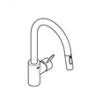 Plautuvės maišytuvas GROHE Eurosmart, Cosmopolitan
