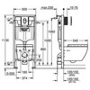 WC komplektas su potinkiniu rėmu GROHE Euro keramikinis WC 39536000