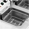 Royal Catering Dviguba atskirai pastatoma elektrinė gruzdintuvė su spintele 400 V 10000 W 26 l