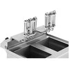 Royal Catering Dviguba dviejų kamerų gruzdintuvė su spintele 400V - 2x10L