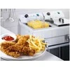 Royal Catering Keptuvė, dviejų kamerų maitinimo gruzdintuvė su čiaupais, 230V 2x16L