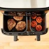 Gruzdintuvė TEFAL Dual Easy Fry Essential Airfryer | EY901N | Galia 2700 W | Talpa 8,3 L | Juodas