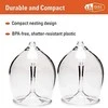 Kelioninių raudono vyno taurių rinkinys GSI Outdoors Nesting Raudona Wine Glass Set