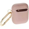 Dėklas GUESS GUA2SASMP AIRPODS 1/2 COVER Rožinis/Rožinis SAFFIANO SCRIPT METAL COLLECTION