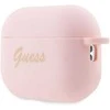 Guess GUAP2LSCHSP AirPods Pro 2 (2022/2023) dėklas rožinės spalvos silikoninis Charm Heart Collection