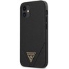 Original Apple iPhone 12 Mini Guess Hardcase Saffiano (GUHCP12SVSATMLBK) dėklas telefonui juodos spalvos