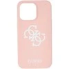 Dėklas GUESS GUHCP13LLS4GWPI IPHONE 13 PRO / 13 6.1 "Rožinis / Rožinis HARD CASE SILICONE 4G LOGO