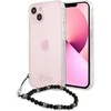Apple iPhone 13 Guess dėklas Juodas Pearl (GUHCP13MKPSBK) skaidrus