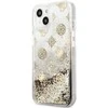Guess GUHCP13SLGPEGO Apple iPhone 13 mini 5,4″ auksinis kietas dėklas Peony Liquid Glitter