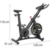 Stacionarus spiningas treniruoklis 13 kg LCD Gymrex GR-MG13