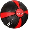 Svorinis kamuolys GYMSTICK Medicininis kamuolys 1kg D19cm Juodas/Raudona mėtymui