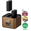 Fotoaparato Akumuliatoriaus Įkroviklis - Hähnel ProCube2 Įkroviklis Olympus Fotoaparatams, Dvigubas, 2,4 A USB, LCD