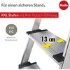 Hailo Household ladder L80 ComfortLine / aliuminio / 7 steps