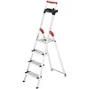 Hailo Buitinės kopėčios L85 ComfortLine / aliuminio / 4 pakopų 4007126023810