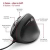 Pelė Hama EMC-500 vertikali juoda