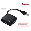 HAMA USB 3.0 Hub 1:4 bus powered juodas
