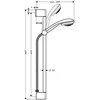 Hansgrohe Crometta85 duso komplektas su stovu 65 cm