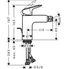 Hansgrohe HG Logis bidė maišytuvas