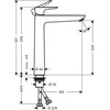 Praustuvo maišytuvas Hansgrohe 71717670, juodas matinis