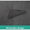 Kampinė lentyna dušui Hansgrohe AddStoris 41741670, juoda matinė