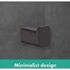 Rankšluosčio kabliukas Hansgrohe AddStoris 41742670, Matt Juodas