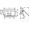 Tualetinio popieriaus laikiklis su dangteliu Hansgrohe AddStoris 41753670