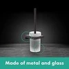 Tualeto šepetys su laikikliu Hansgrohe AddStoris 41752670, juodas matinis