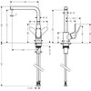 Virtuvinis maišytuvas Hansgrohe Focus M41 juodas 31817670