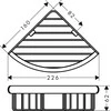 Kampinė lentynėlė Hansgrohe Logis Universal 41710000