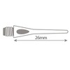 Harrows Antgaliai DIMPLEx30 0319 26mm 2BA juodas