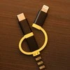 USB kabelis Thumbs Up USB-A - USB-C + microUSB + Lightning 1 m Juodas (1002655)