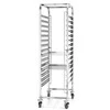 Plieninis vežimėlis kepimo skardoms transportuoti 15 x 60x40 cm - Hendi 810651