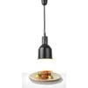 Maisto pašildymo lempa - pakabinamas cilindrinis kūgio formos juodas skersmuo. 175 mm 250 W – Hendi 273852
