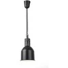 Maisto pašildymo lempa - pakabinamas cilindrinis kūgio formos juodas skersmuo. 175 mm 250 W – Hendi 273852
