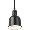 Maisto pašildymo lempa - pakabinamas cilindrinis kūgio formos juodas skersmuo. 175 mm 250 W – Hendi 273852
