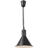 Maisto pašildymo lempa – kabantis kūginio juodo skersmens. 275 mm 250 W – Hendi 273845