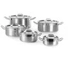 Puodas niski Profi Line su dangteliu 12 l śr. 320 x 150 h - Hendi 830604