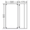 Hensel 600 x 300 x 170mm IP65 apgaubtas pilnas K 0401 (6001043)