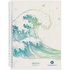 Herlitz Spiralblock A5 70 Bl. w kratkę GREENline fala