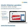 Herma HERMA adreso etiketė A4 99.1x67,7mm, balta 25 lakštai