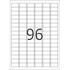 Herma Foil Labels 4110, A4, 30.5 x 16.9 mm, Sidabro folija blizga, 2400 vnt (4110)