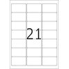 Herma Šviečiančios etiketės 4904, A4, 63.5 x 38,1 mm, baltas, blizgus popierius, 525 vnt. (4904)